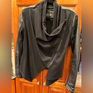 Blank NYC Asymmetrical Black Faux Leather Jacket
